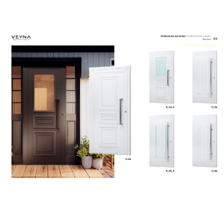 Porte d'entrée ALUMINIUM ALiPLAST STAR - VEYNA ou ADECO